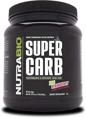 NutraBio Super Carb - 60 porciones (fresa kiwi)