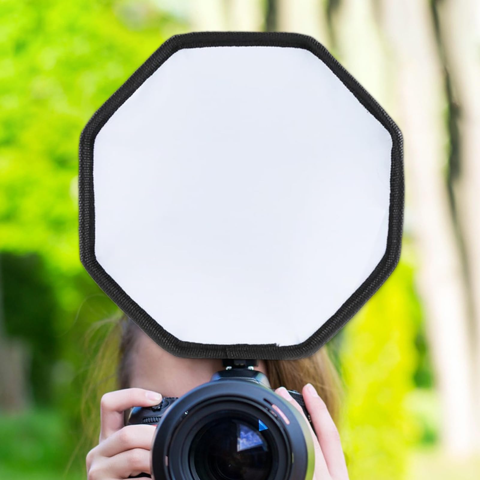 Dyfuzor lampy błyskowej do lampy błyskowej – miękki modyfikator światła do fotografii, przenośny materiał silikonowy ze składaną konstrukcją, równomierne rozproszenie światła, redukuje ostre cienie