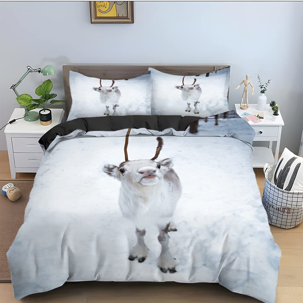 Housse de couette 160x200 fermeture éclair pour enfiler votre couette sans effort