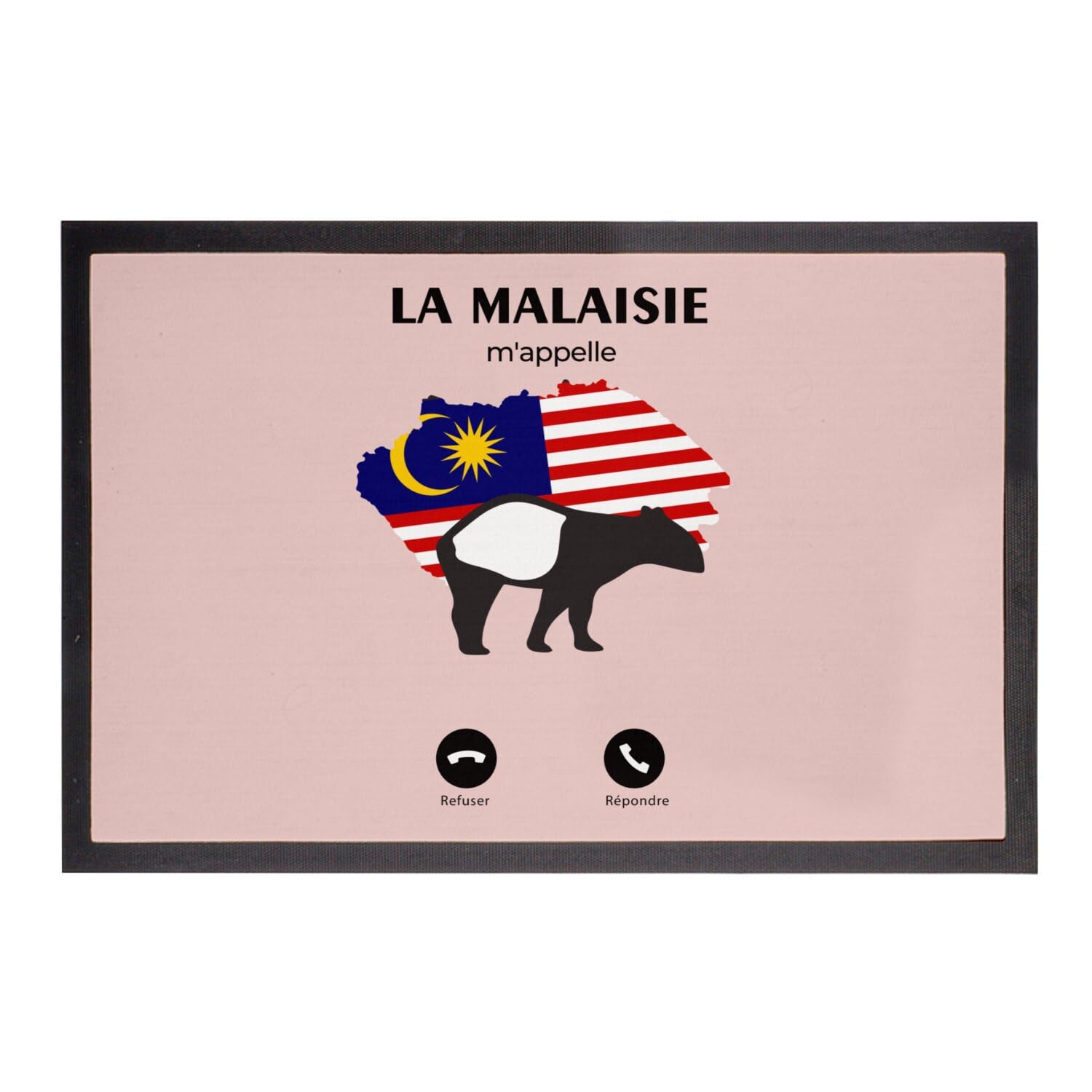 Paillasson Rose animaux de Malaisie tapis déco pour entrée appartement