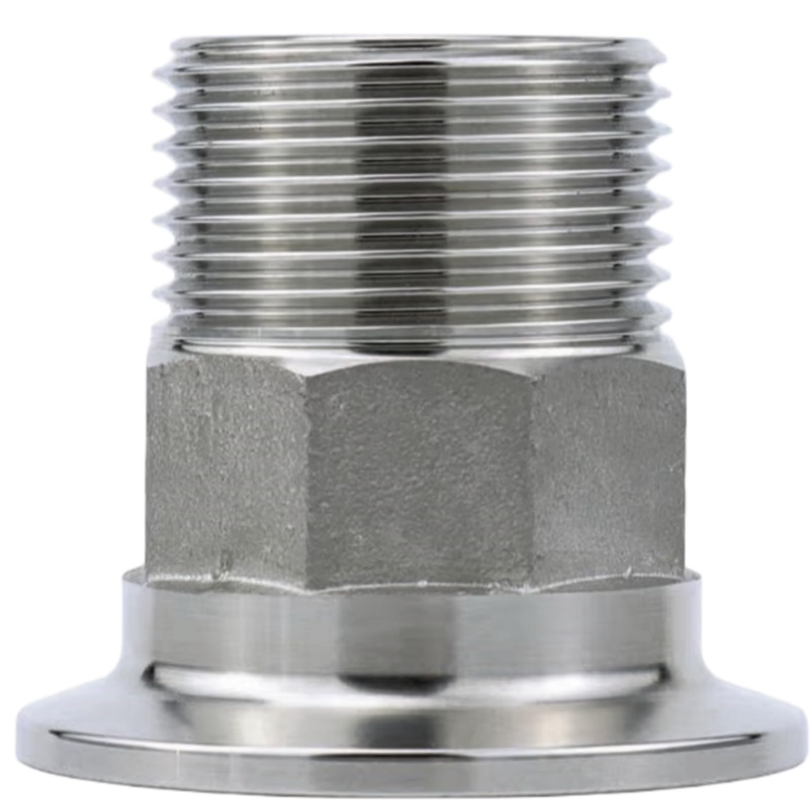 2 szt. Adapter męski NPT ze stali nierdzewnej 304 do mocowania zacisków sanitarnych - połączenie Tri-Clamp z NPT(2inchx3/4inch)