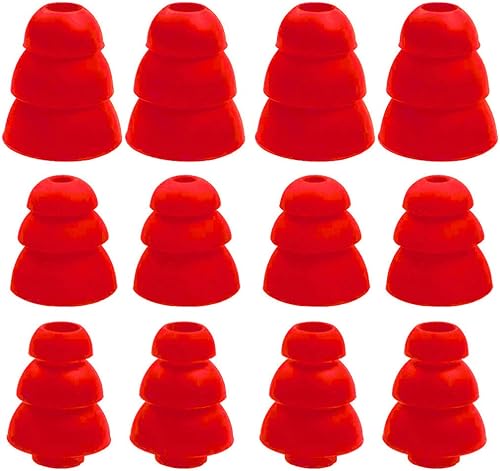 Miniatura 4 de Punta de oreja de 3 bridas con cancelación de ruido, puntas de repuesto de triple brida compatibles con la mayoría de auriculares de diámetro de