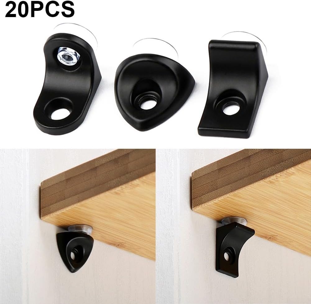 For Kitchen Cabinet Accessories 20 Pack of Shelf Support Pins with a 5mm Diameter Bracket Style Design (B)