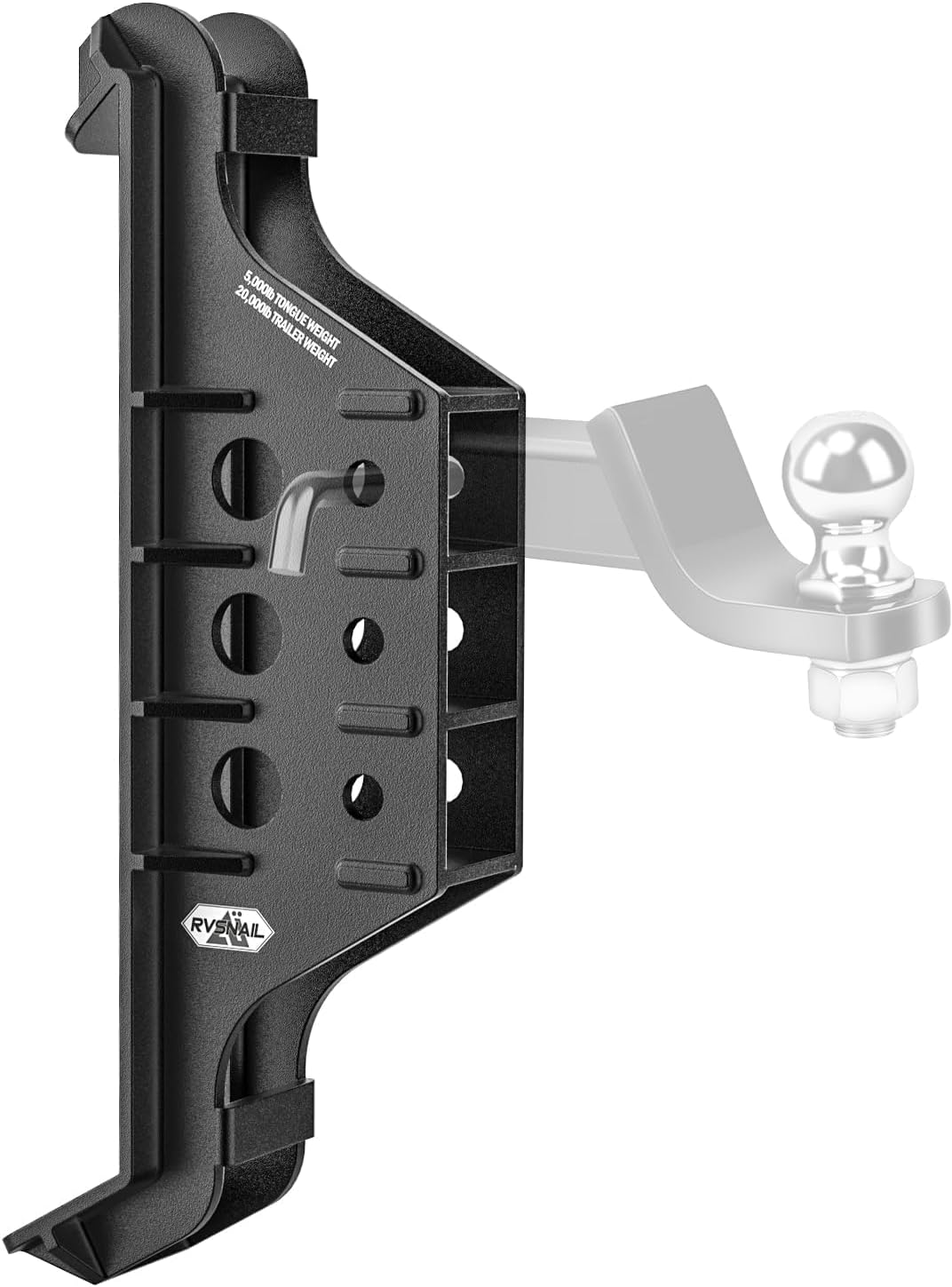 Heavy Duty Skid Steer Attachments - 2" Receiver Hitch with 5,000/20,000 lbs Capacity, Universal Quick Attach Plate Compatible with Most Skid Steers & Tractors