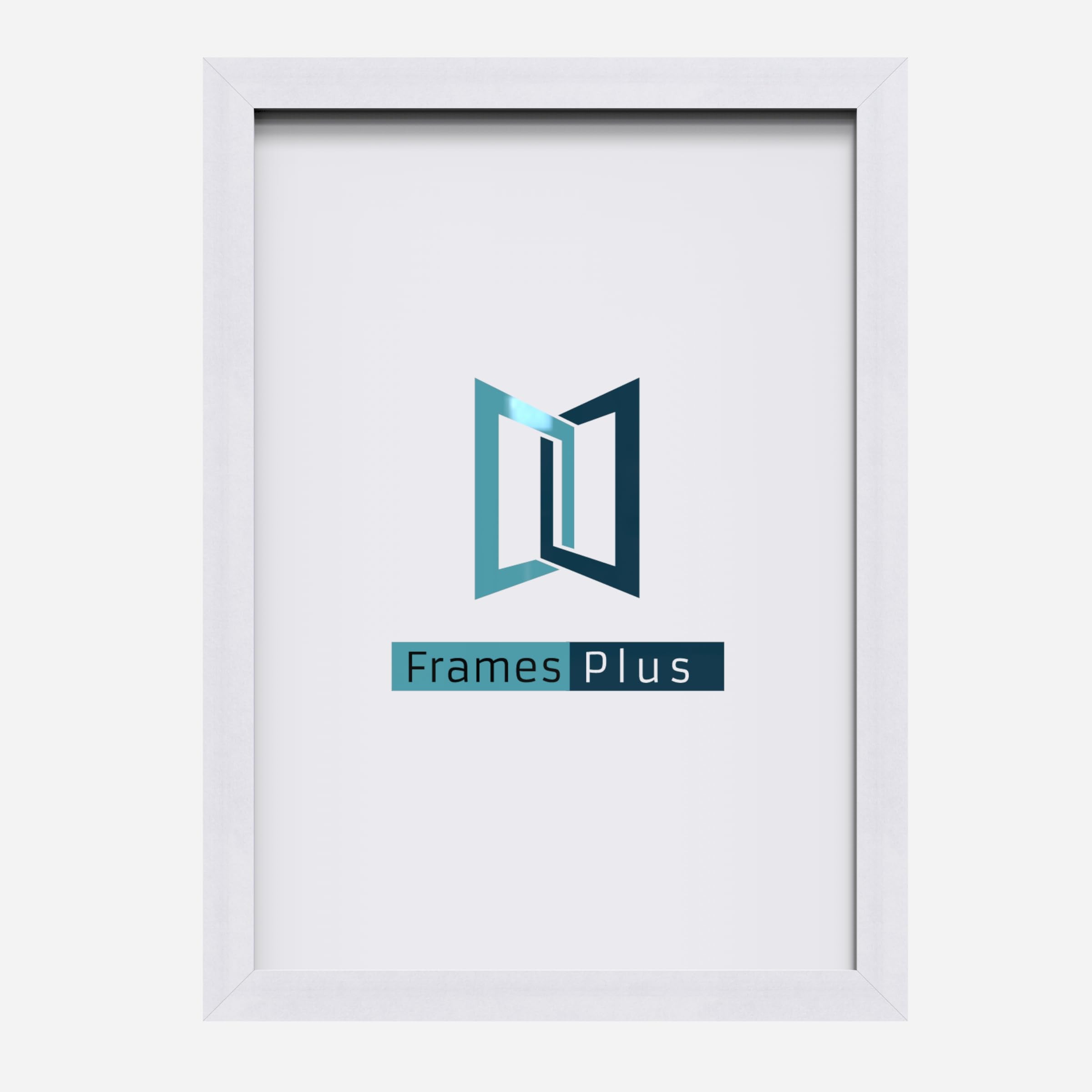 45 x 60cm Picture Frame (450 x 600mm) Wall Mounted Shatterproof Styrene Front, Portrait or Landscape Display for Posters Photos Prints Art, White