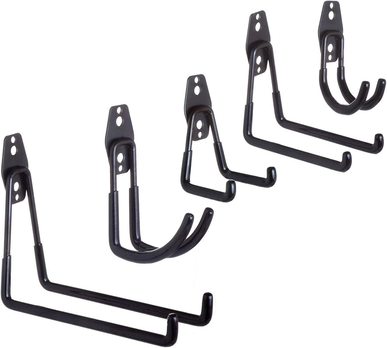 Homeon Wheels Garage Hooks, Heavy Duty Garage Storage Hooks with Anti