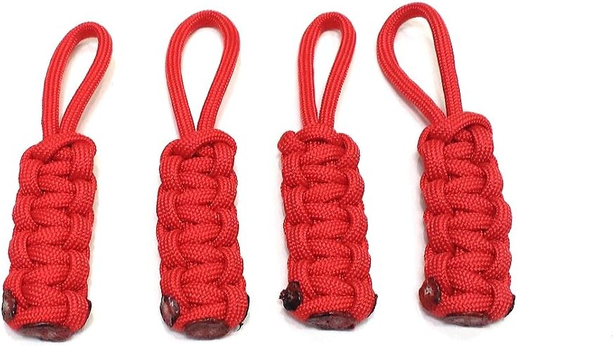 Lobo Marine Products 4 Pack 550 Paracord Soft Top and Boat Enclosure Zipper Pulls Made in The USA