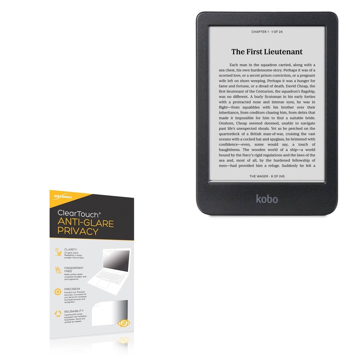 Amazon.com: BoxWave Screen Protector Compatible with Kobo Clara BW