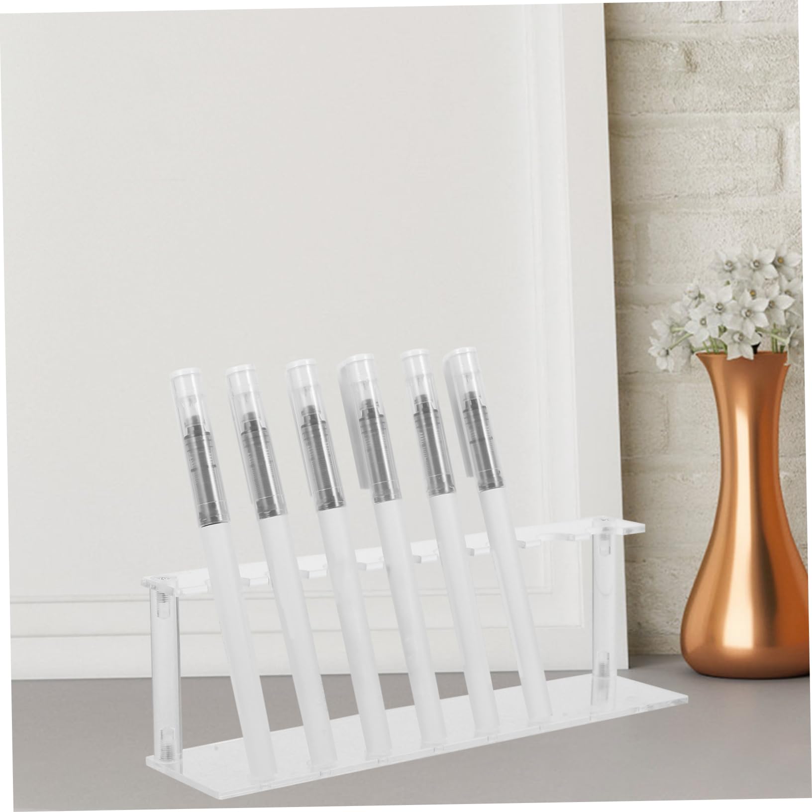 SHINEOFI 5sets Portapenne Per Pennarelli Matite e Pennelli Da Trucco Organizer Per Scrivania Con Scomparti Per Ufficio e Casa