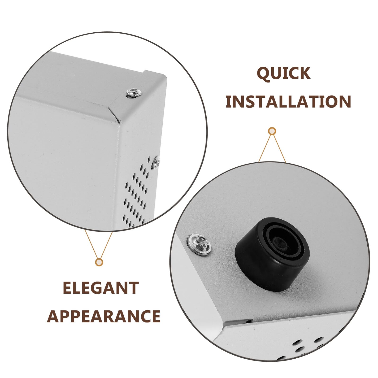 Scatola di Giunzione Elettrica in Ferro Design Multifunzionale Beige e Installazione Rapida Elegante e Pulito per Progetti Elettronici e Uso Fai-da-te