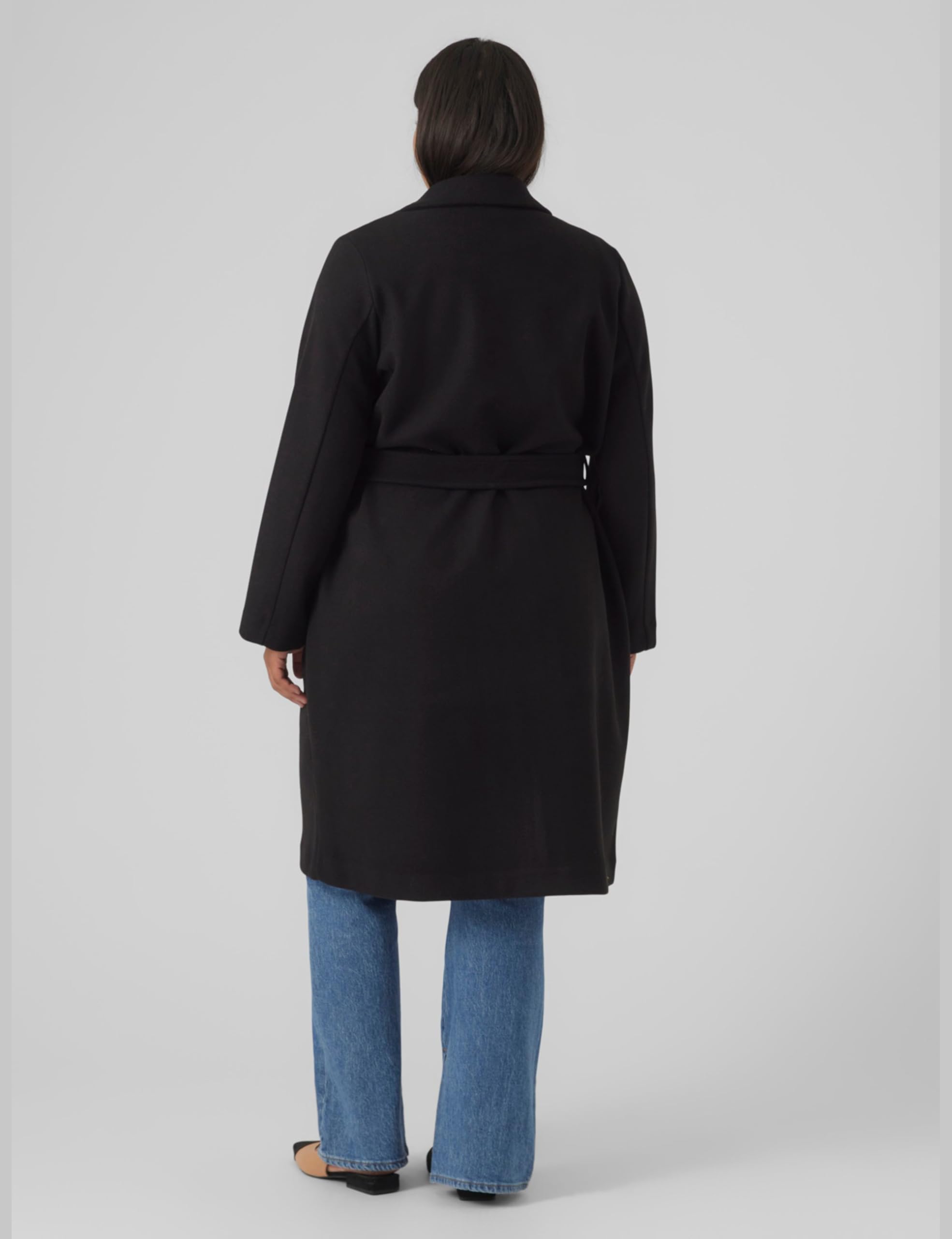 VERO MODA Vmcfortuneaya Long Coat Noos Cur Abrigo Mujer (Pack de 1)