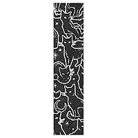 Vista 15 de YETTASBIN Cinta de agarre negra con textura de agua, sin burbujas, antideslizante, papel de lija para patineta, 33 x 9 pulgadas