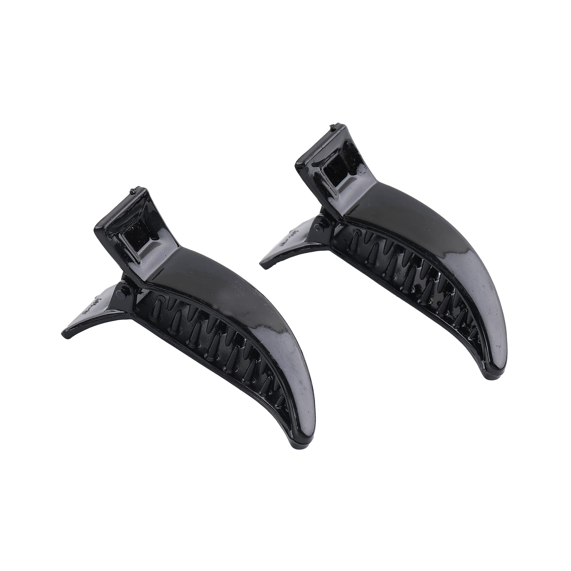 Estele Black Color Plastic Hair Clutchers Clips of Banana Design for Womens/girls (Pack of 2) (B0B521DLW2) Amazon Price History, Amazon Price Tracker