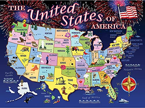 Sisofslum Retro United States map USA Metal Tin Sign Decoration for Garage Yard Home Outdoor 8x12 Inch