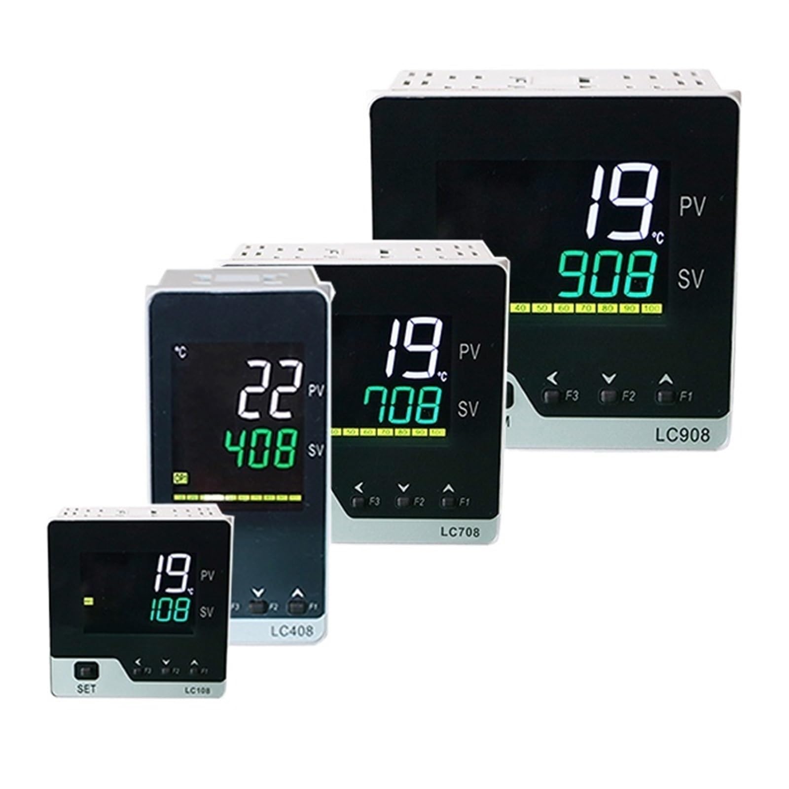 TC/RTD KEJ PT100 controlador de temperatura pid inteligente digital multientrada 48x48mm, salida SSR/relé/4-20mA/0-10V(SSR Output 2alarms)
