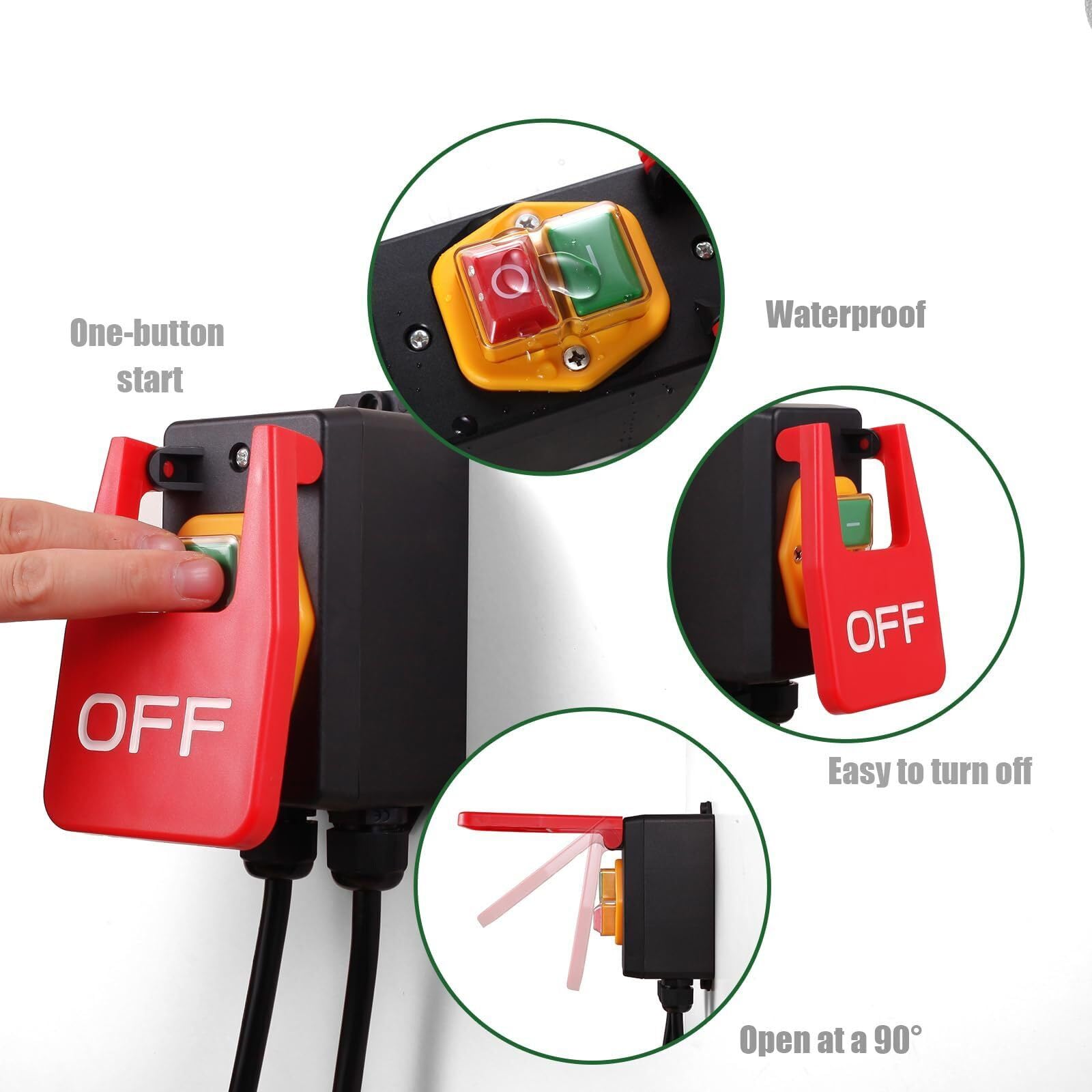 Interruttori Arresto Emergenza Meccanici Interruttori elettromagnetici sensibilità Strumenti per Ingegneri elettrici per Laboratorio sensibilità