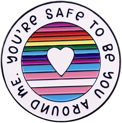 Rainbow Enamel Pins for Book Lovers LGBT Pride Lapel Pin Badges Enamel Pins for Backpacks Jacket Hat