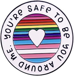 Rainbow Enamel Pins for Book Lovers LGBT Pride Lapel Pin Badges Enamel Pins for Backpacks Jacket Hat