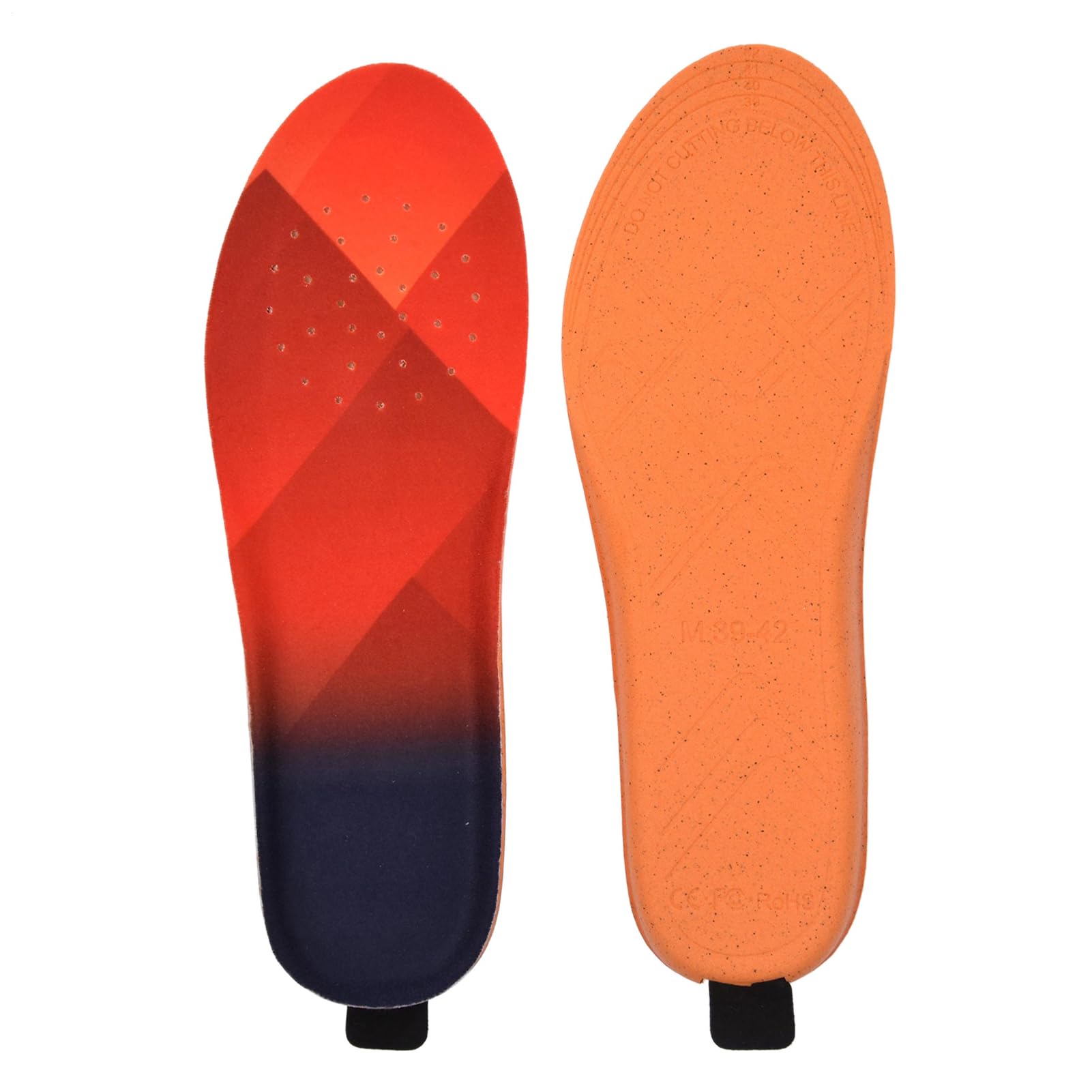 Plantillas Térmicas Recargables,Plantillas Térmicas para Zapatos | Calentador de pies para Deportes al Aire Libre con Zapatos calentados por USB | térmicas cortables Unisex, Calentador de pie