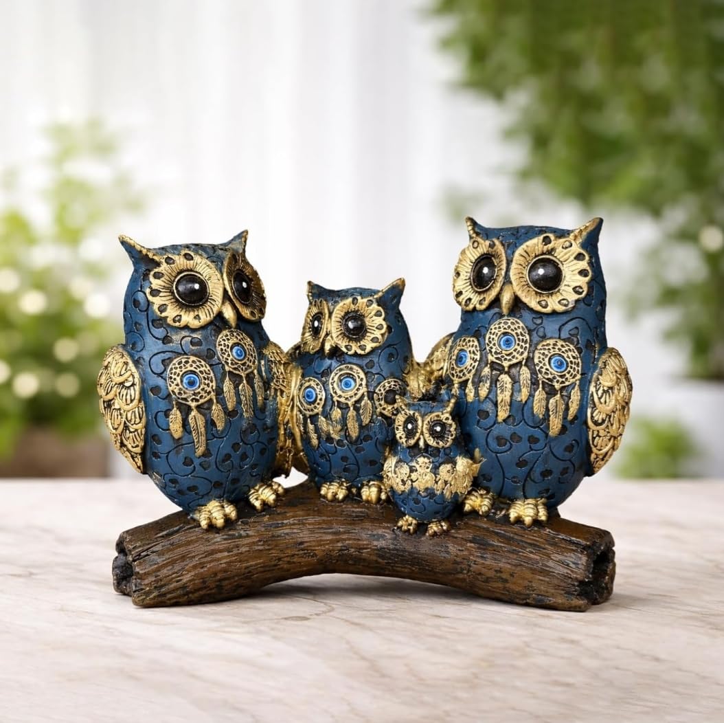 The Spiritual Goddess Lakshmi's Vahana Divine Owl Statue for Good