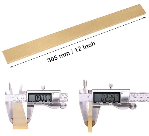 Miniatura 2 de 2 barras planas de latón C360 de 14" x 1" de 12" de largo sólido .230"