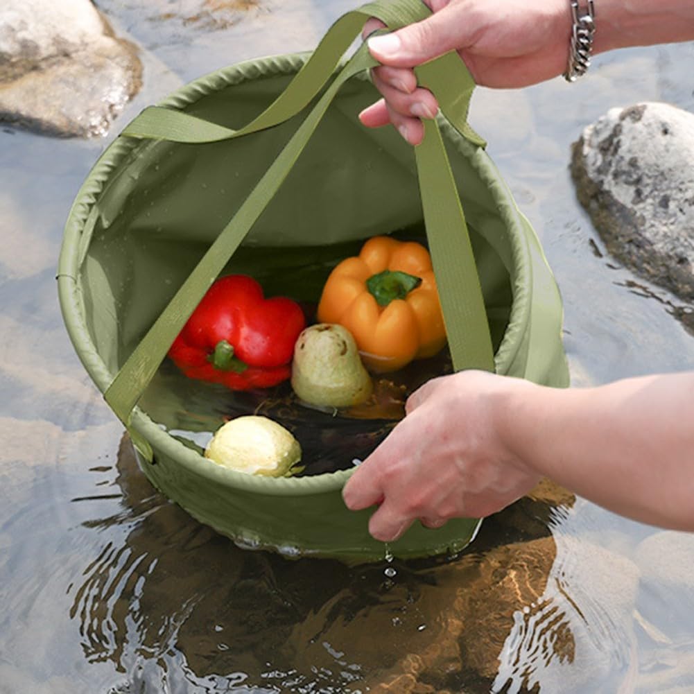 Secchio Pieghevole Da 20L Flintronic - Leggero, Portatile Per Campeggio, Pesca O Escursionismo - Foto 5
