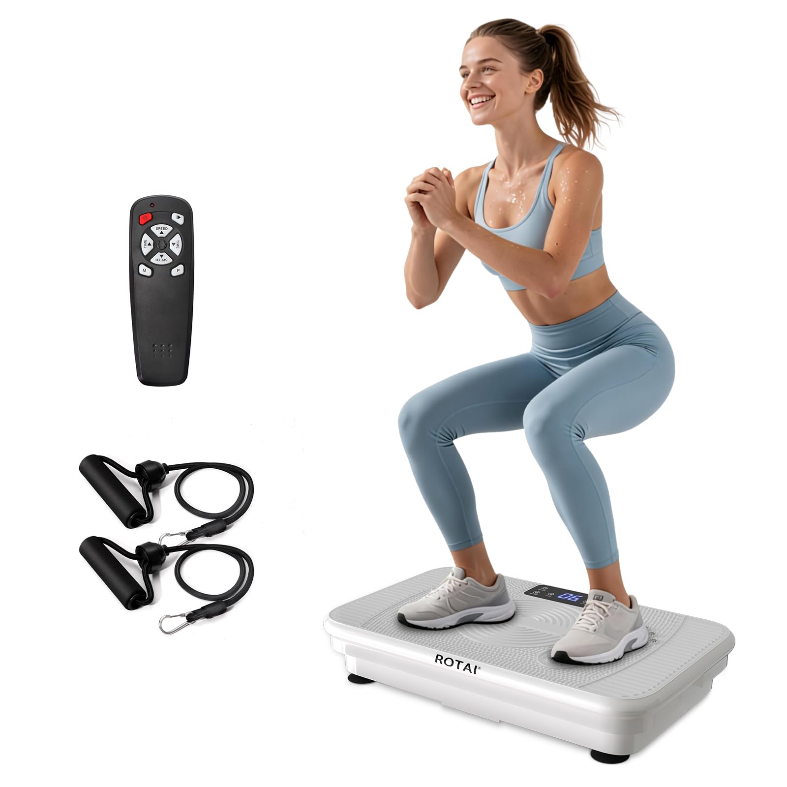 Vibration Plate for Lymphatic Drainage Full Body Workout - Home Exercise Machine for Weight Loss and Muscle Toning