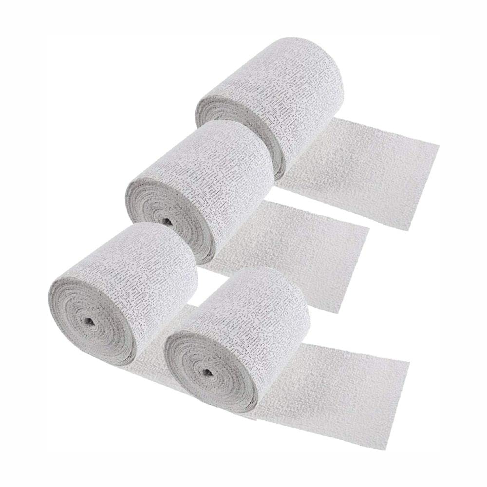 3 Ace Crafts 4 Rolls of Modroc Plaster of Paris Bandage 8cm X 3m Skin Friendly Modelling Mod ROC Craft Bandages Papier Mache Modelling Bandages Rolls Kit for Mould and Casting Craft Bandage Rolls