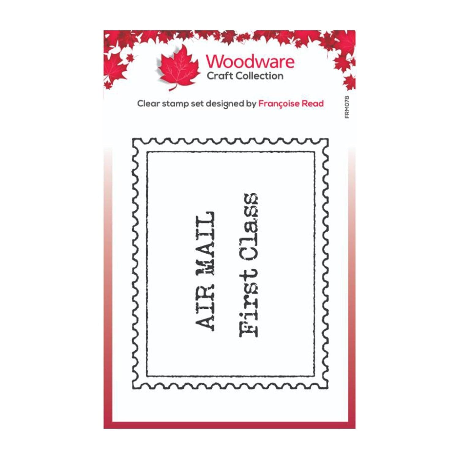 Woodware Clear Singles Empty Postage 3 In X 4 In Stamp Set, Photopolymer, 3 X 4 In