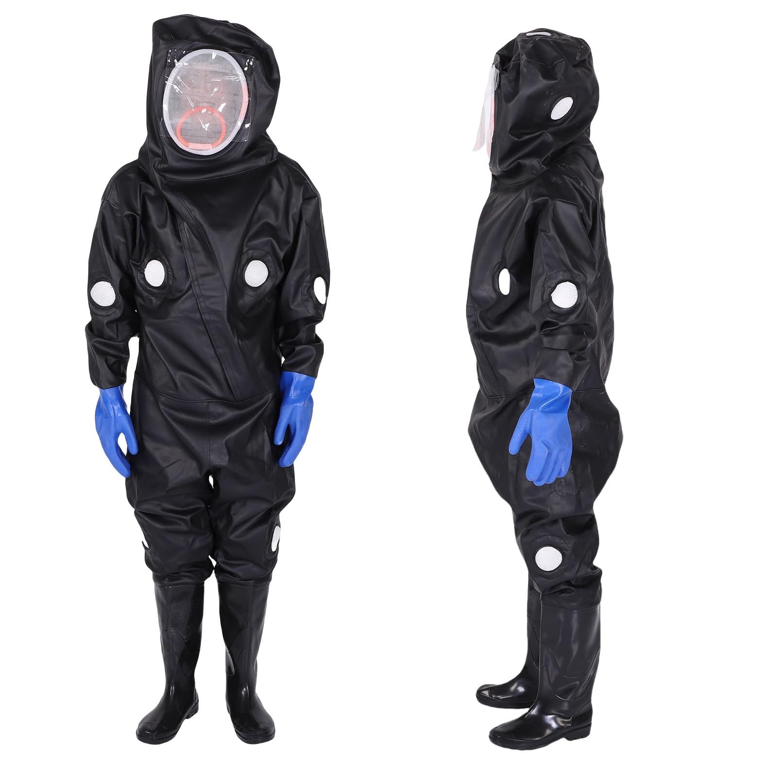 Bee Keeping Suit Veil Fabric Breathable Hornet Suit Practical Anti Bee Hornet Suit Protective Cloth with Thickened Gloves for Beekeepers