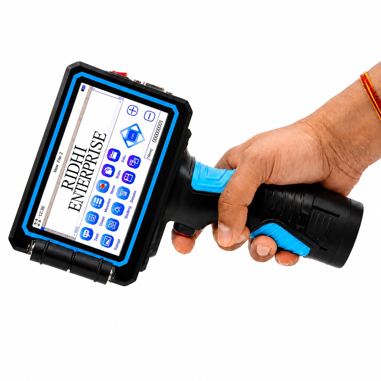 Ridhi enterprise high Resolution HANDHLED Inkjet Printer Character dot Matrix Font Simplified Traditional English Logo, Pictures can be uploaded Through USB Disk Touch Screen LCD-picture-15