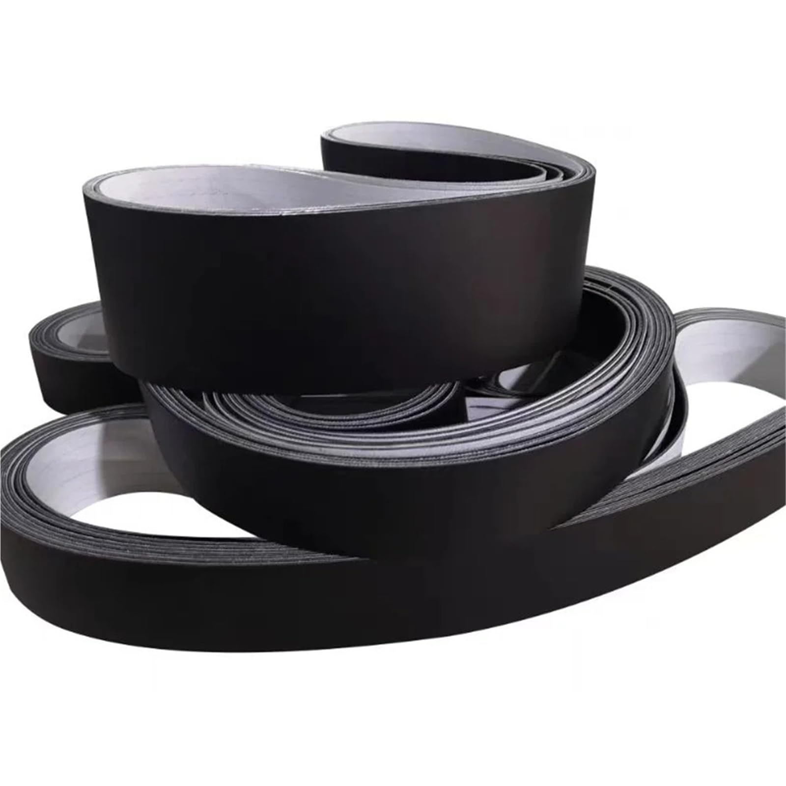 Cinta transportadora de PVC de alta tracción y acabado negro mate de 4.5cm 6