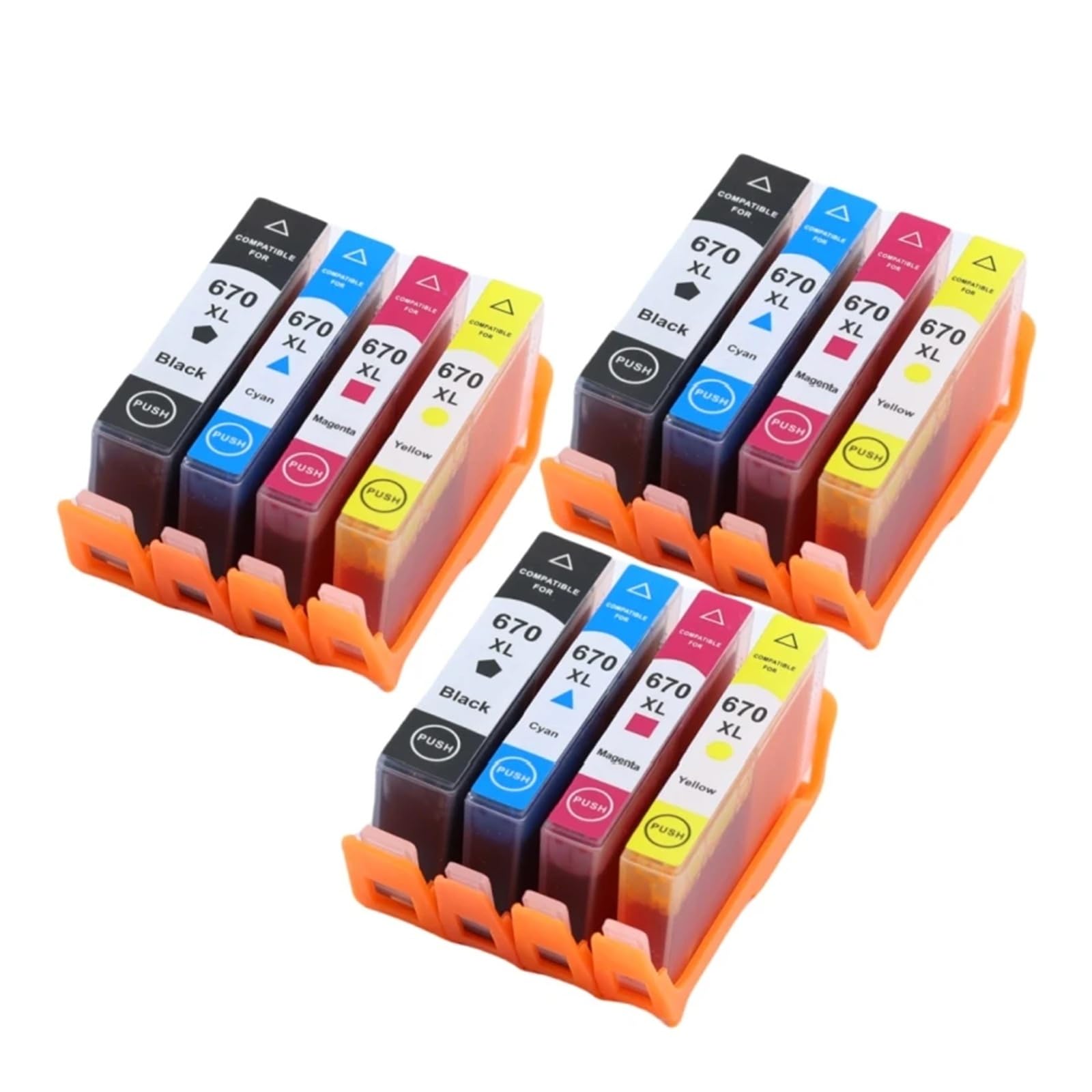 Cartucce d'inchiostro 670XL compatibili for HP DeskJet 3525 4615 4620