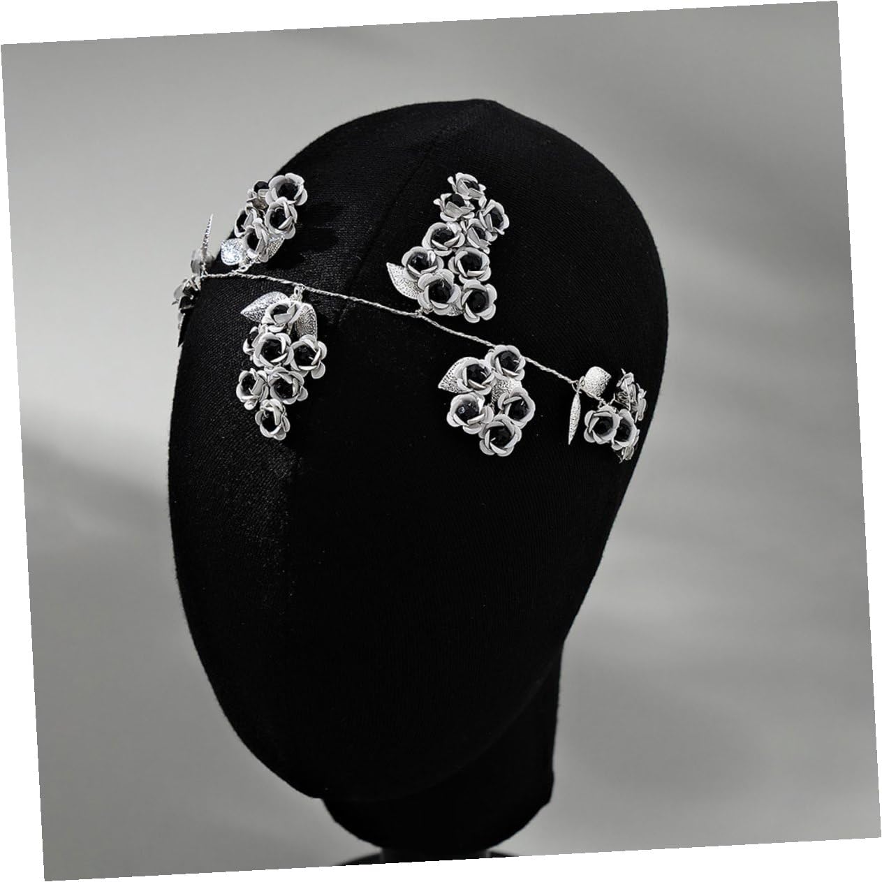 VICASKY 5 Stück Rosenhaarband aus Metall als Gothic Stirnband für Damen | Blumenkrone mit Auffälligem Design, Stirnschmuck für Festliche Anlässe und Partys