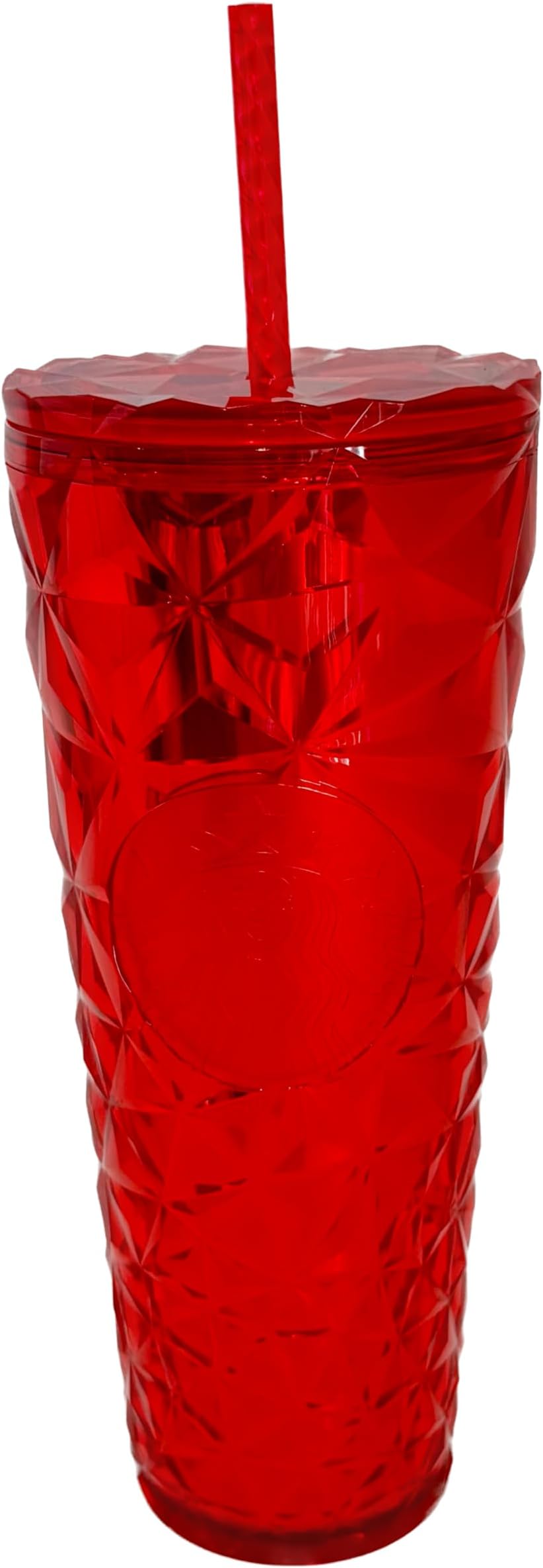 Starbucks Christmas Holidays Red Diamond Prism Crystal Venti 24oz Tumbler