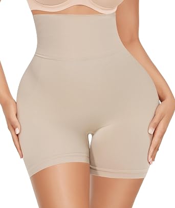 Shapewear Shorts For Women Tummy Control High Wais Seamless Body Shaper for All-Day Wear Under Dresses Black