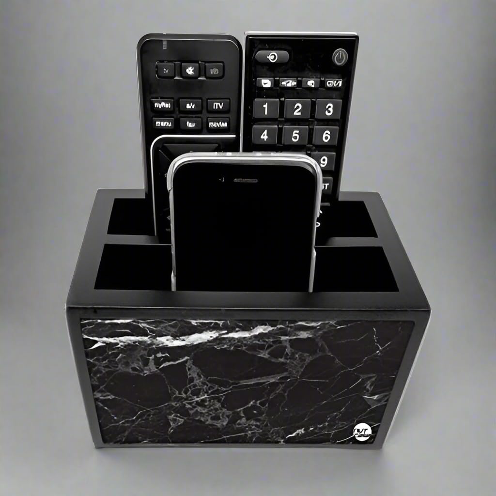 Nutcase Designer Wooden Remote Control Holder Stand Organizer Caddy for TV/AC Remotes-Multipurpose Desk Organiser-6�x4�x4� 4