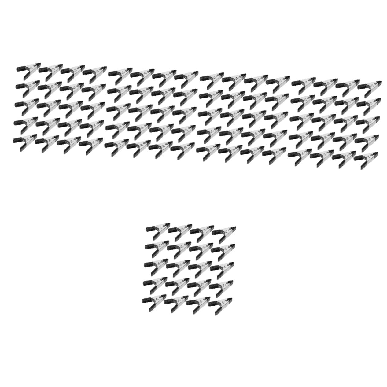 DOITOOL 5 Set Fermaglio A Molla Clip Per Fondale Pesante Clip Pesanti Clip Sullo Sfondo Della Fotografia Grandi Morsetti Morsetto Morsetti A Molla Per Carichi Pesanti Black Pvc 20 Pezzi*5