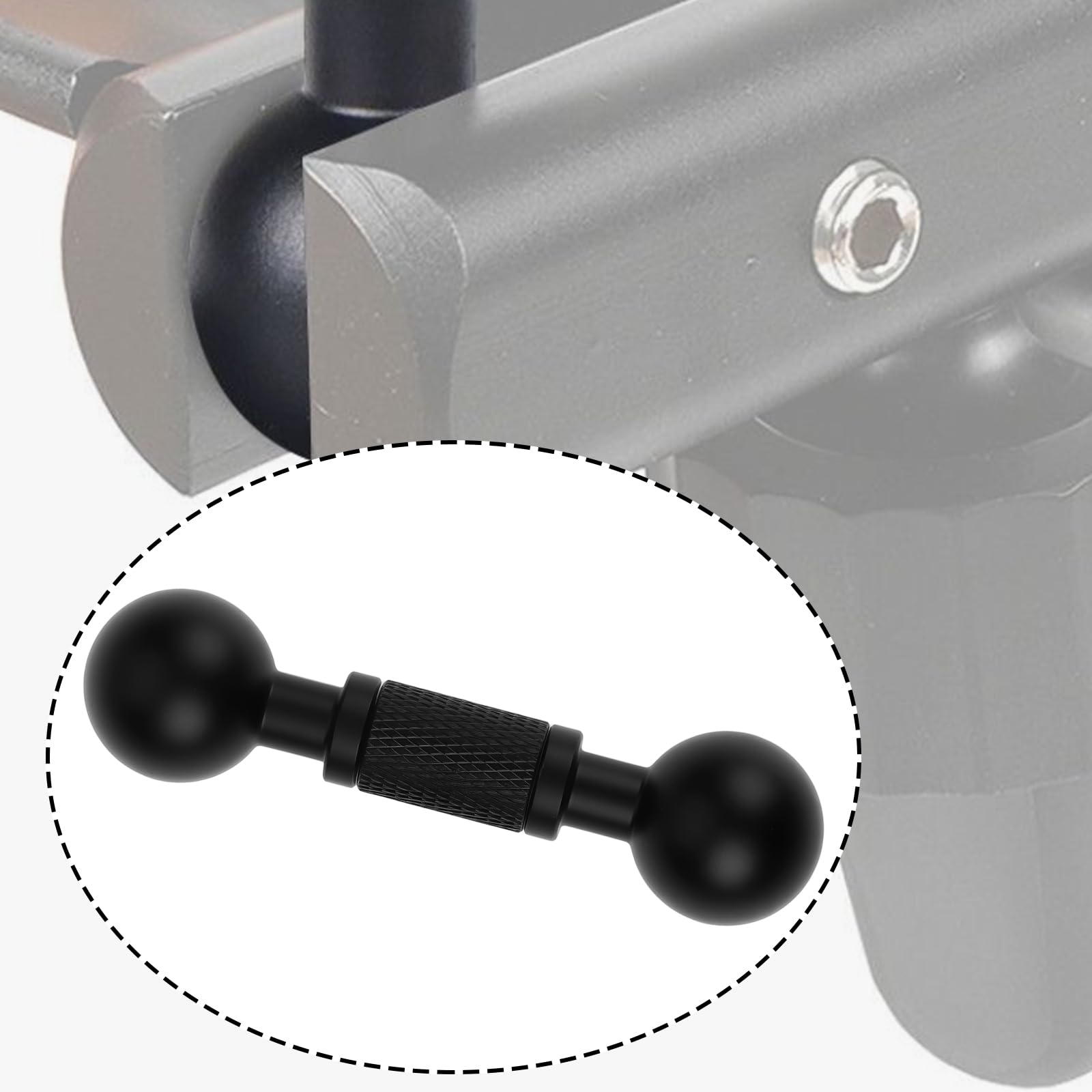 17 mm podwójna głowica kulowa ze stopu aluminium przedłużacz do smartfona konwerter GPS z kamerą akcji