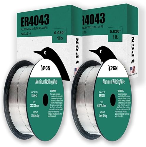 Miniatura 7 de PGN - Alambre de soldadura MIG de aluminio - ER4043-0.030 pulgadas - Bobina de 1 libra - Alambre MIG de aluminio con silicona para fluidez del
