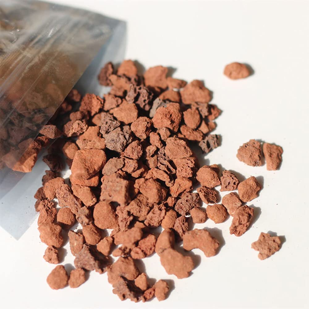 240g Gránulos de Roca de Lava,paisajismo Decorativo para Cuencos de Fuego,fogatas,Juegos de leños de Gas,chimeneas de Interior o Exterior - (3-5 mm)