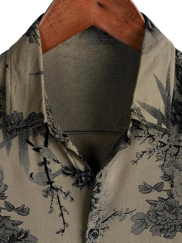 Image of Men's Multi-Coloured Floral Printed Shirt for man | Half Sleeve Cotton Shirt for Men | Summer Shirts for Men