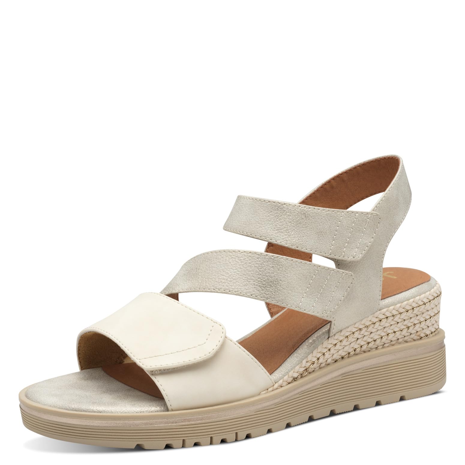 Jana Sandali da Donna con Zeppa Vegan con Chiusura a Strappo