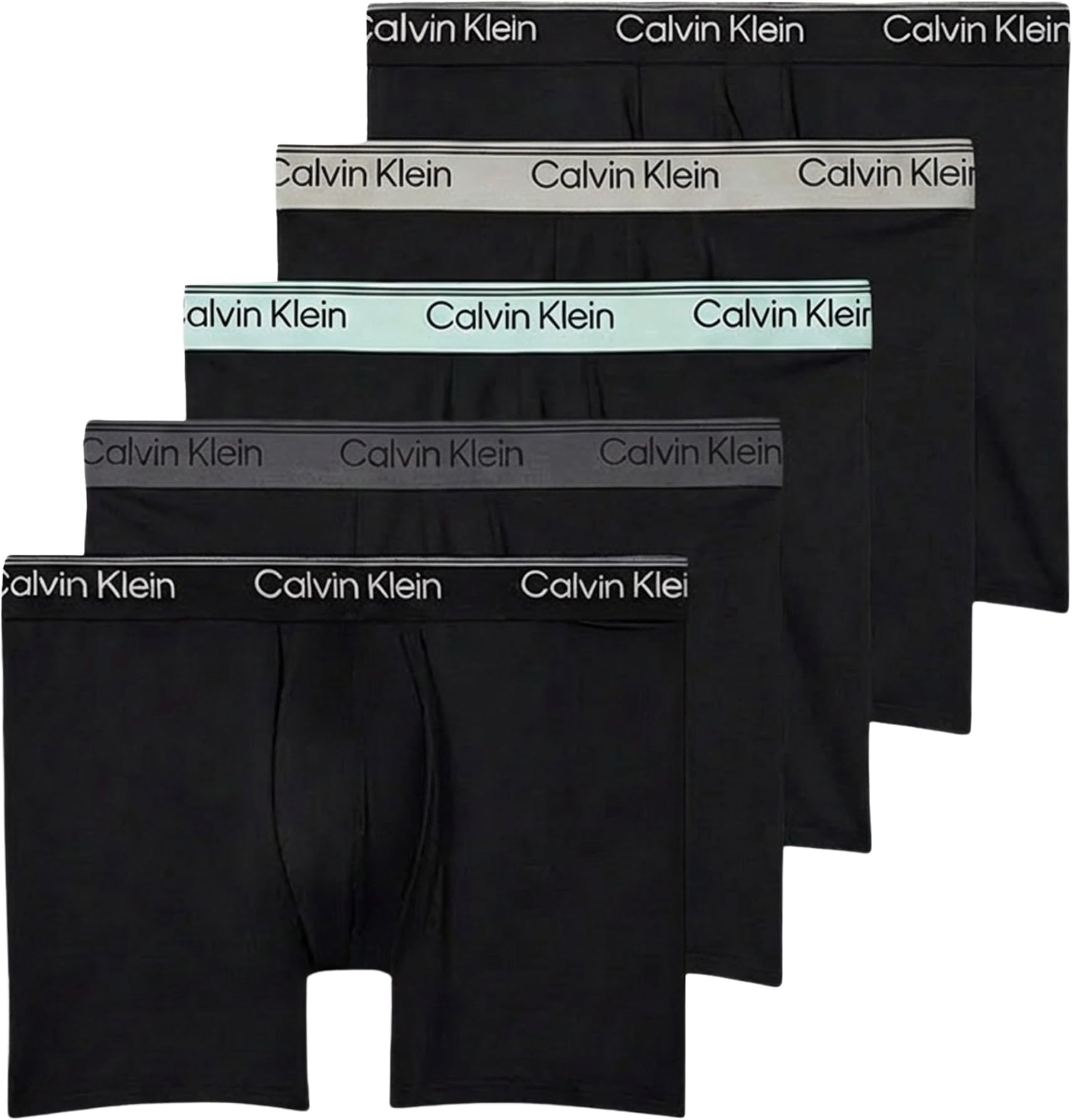 Calvin Klein Men BOXER BRIEF 5PK BLACK (Black Bodies w/Black/Light Cast/Fe) XL