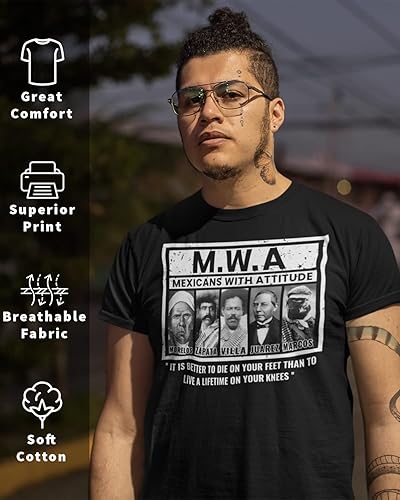 Miniatura 2 de ShirtBANC M.W.A. - Camisa para hombre mexicanos con actitud, icónica parodia mexicana