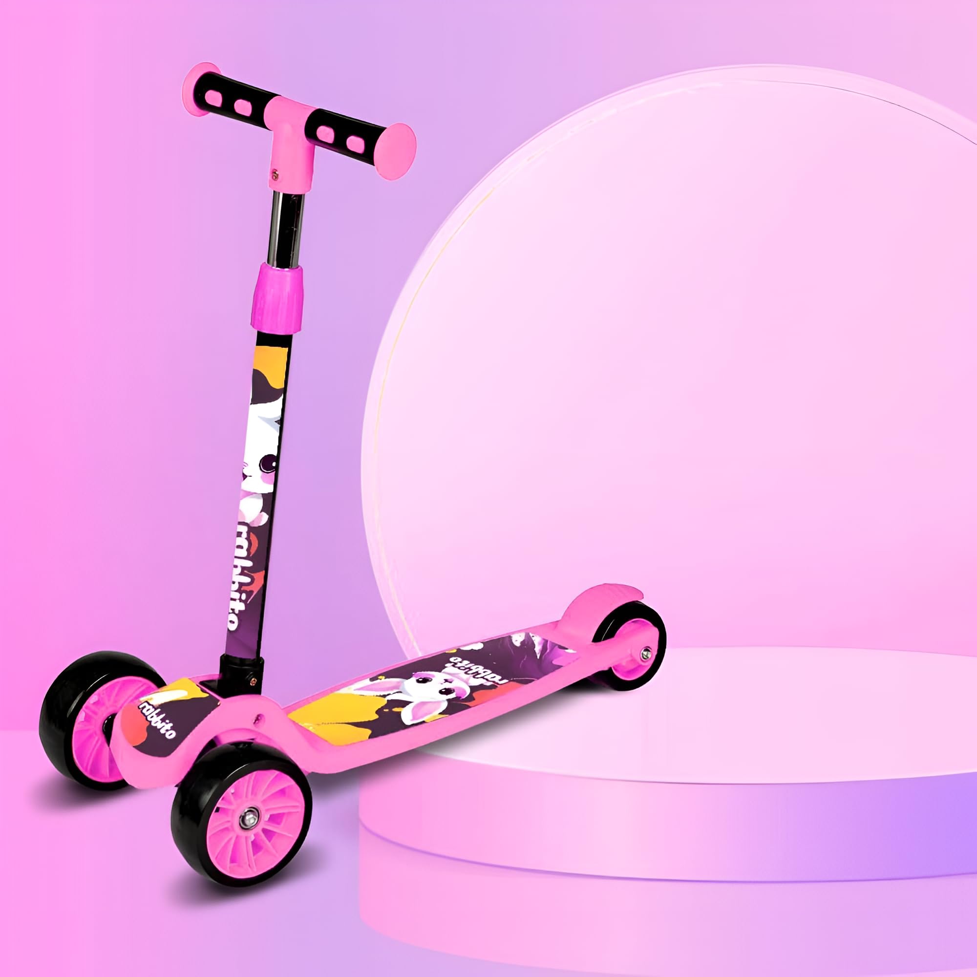 LUHI® Scooter for Kids, 3 Wheel Scooter for Boys & Girls Ages 2-12 and up to 45 kg, Adjustable Lean-to-Steer Handlebar, 3 Adjustable Height Handlebars, Lean-to-Steer & Widen Anti-Slip Deck (Pink) (B0DJCZSXFS) Amazon Price History, Amazon Price Tracker