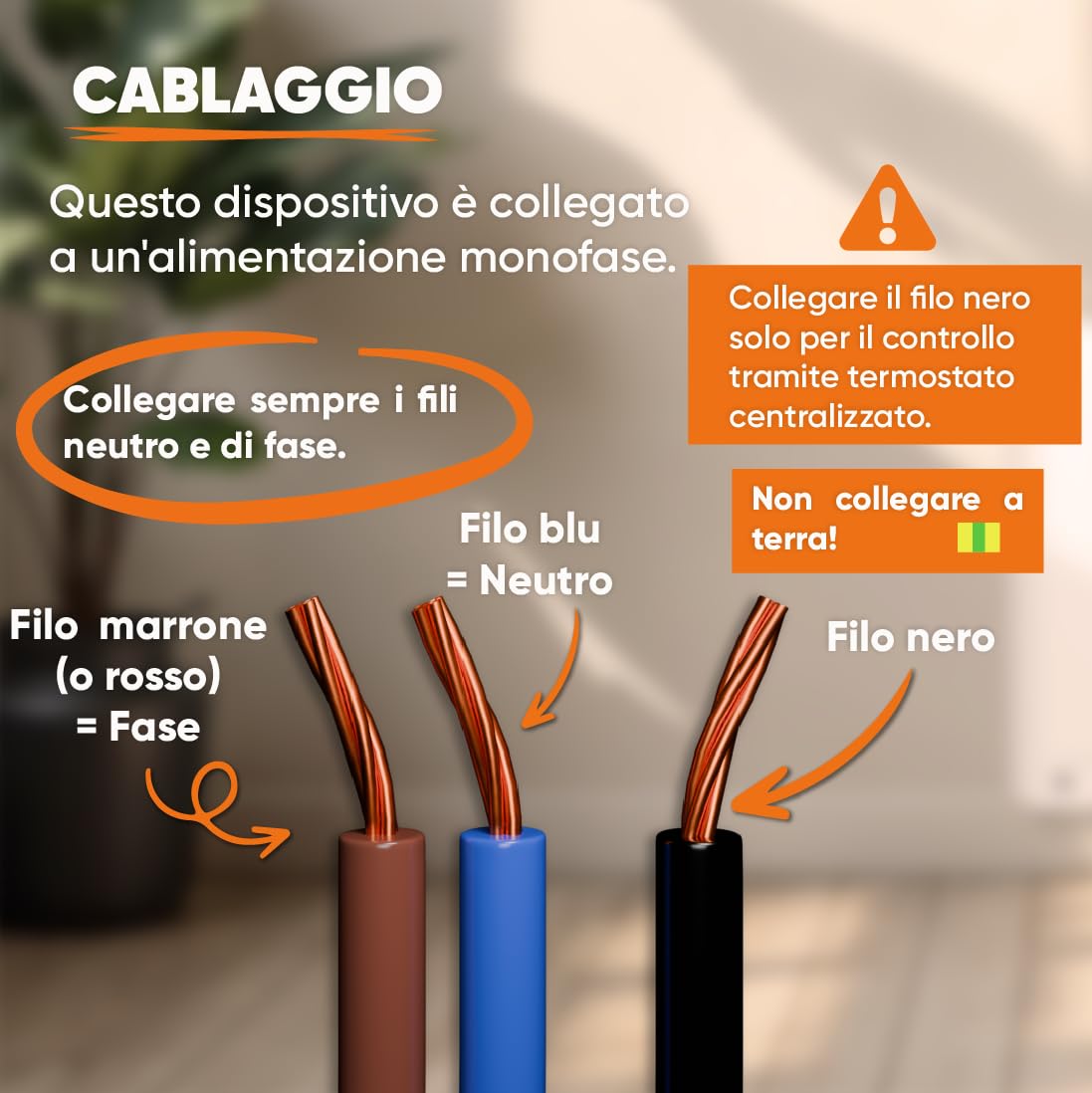 BESTHERM - Radiatore elettrico fisso a inerzia secca ceramica 1000W Bestherm ARIA orizzontale bianco