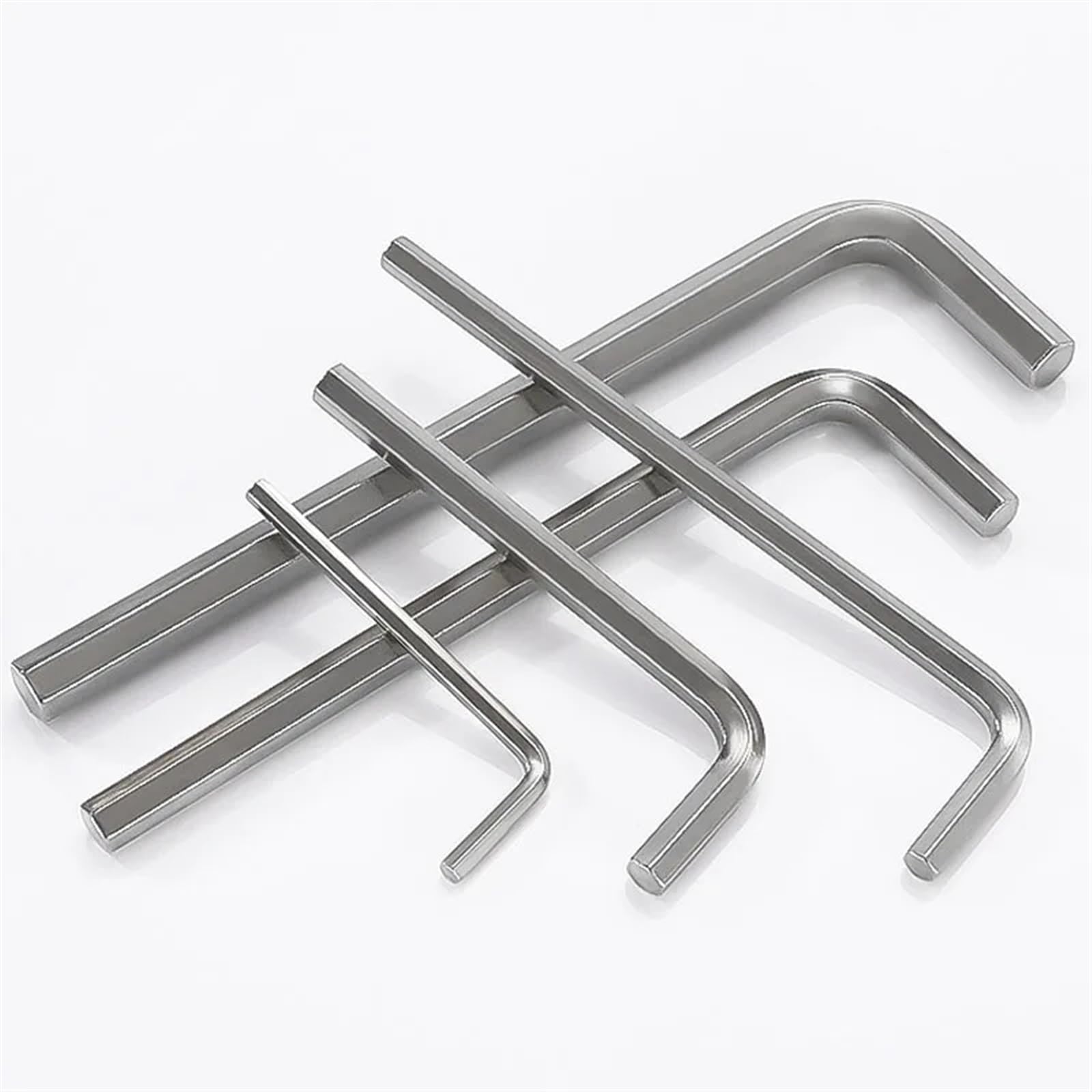 llave Allen, Juego de llaves Allen en forma L, llave hexagonal 1/5/10 Uds., varios tamaños, niquelada(10pcs Set,6mm(88mm Long))
