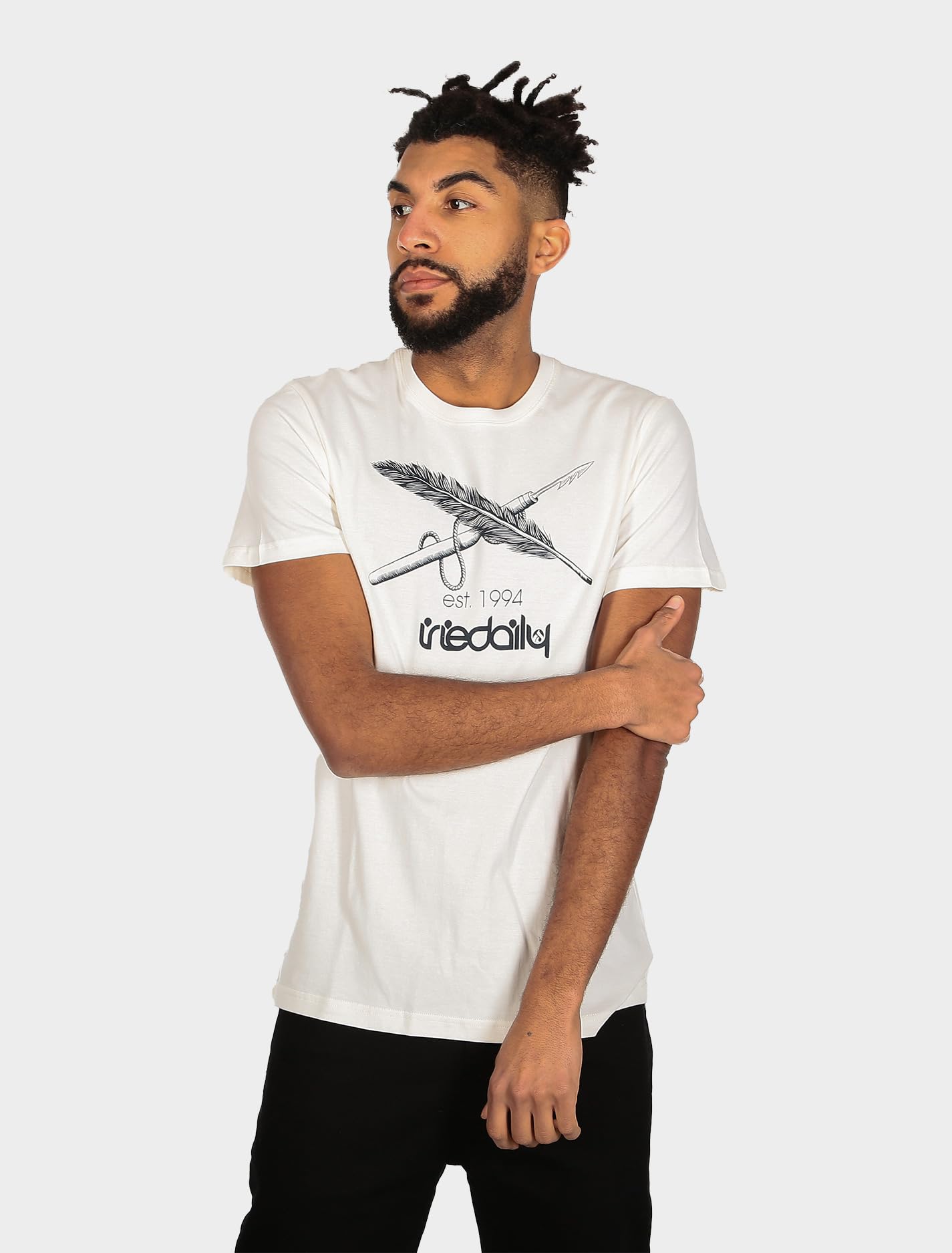 IRIEDAILY Herren Bio-Baumwoll T-Shirt - Harpoon Flag Tee