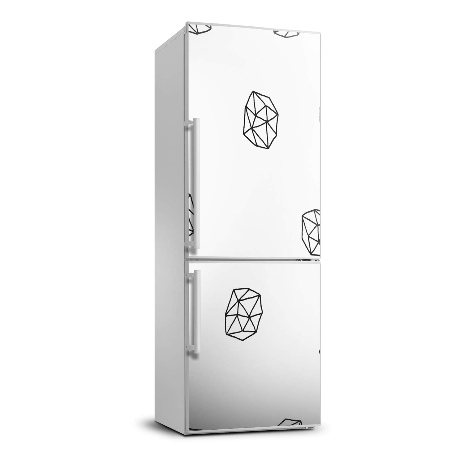 Película autoadhesiva y cubierta del refrigerador con diseño abstracto de salón